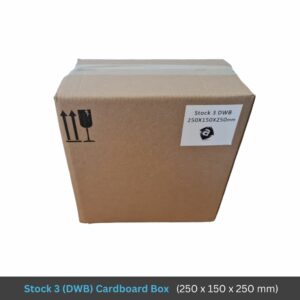 Stock 3 DWB Cardboard Boxes (Qty 25)